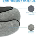 WVR Travel Pillows for Airplanes, 360° Neck Pillow for Long Travel, 100% Pure Memory Foam Flight Pillow, Sleeping Pillow with Comfortable Breathable Cover for Car, Airport Travel Essentials, Grey