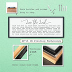 LuZhiQiang Love The Lord Your God With All Your Heart Wall Decor Art 40"×15" Deuteronomy 6:5-7, 9 Scripture Sign Bible Verse Large Wood Framed Wall Hanging (Black)