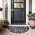 CHICHIC Entrance Door Mat Large 24 x 36 Inch Entry Way Doormat Front Door Rugs Outdoors Heavy Duty Welcome Mat Non Slip Rubber Back Low Profile for Garage, Patio, High Traffic Area, Grey