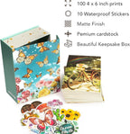 Artivo Aesthetic Wall Collage - Cottagecore Nature Boho Designs, for Teen Girls' Bedrooms - 100 Posters, 4x6 Inch, Photos Collection