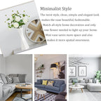 Bud Vase, White Small Ceramic Vase for Modern Home Decor, Flower Vase for Centerpieces Twist Minimalism Style Fit Table Shelf Fireplace Bedroom Kitchen Living Room Office