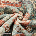 Topllen Runner Rug - 2'x10' Boho Washable Kitchen Rug, Non-Slip Soft Low Pile Rugs Indoor for Hallway Hall Living Room Bedroom Sunroom, Vintage Throw Stair Carpet Stain Resistance (Rust, 2x10ft)