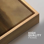 SIGNFORD Framed Canvas Print Wall Art Set Serene Misty Mountains Illustrations Modern Art Decorative for Living Room, Bedroom, Office - 16"x24"x2 Natural