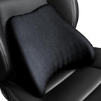 Soft Lumbar Support Pillow for Driving Seat 100% Memory Foam Lumbar Pillow for Lower Back Pain Relief, Lumbar Support Cushion for Car Seat, Office Chair Black