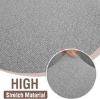 HDCAXKJ Sectional Couch Cover L Shape Stretch Sofa Covers Washable Jacquard Corner Couch Slipcover Non Slip Sectional Slip Cover U Shaped Furniture Protector for Pets Dogs (Silvery Grey, Small)