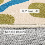 STARUIA Large Area Rug for Living Room, 8'x10' Rainbow Kids Rug for Classroom, Colorful Art Washable Rugs for Bedroom, Non-Slip Ink Splotch Nursery Rugs Soft Modern Living Room Carpet for Dorm School