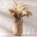 Ceramic Flower Vase Home Decor - 9.7 inch Large Table Flowers Vases Living Room Bedroom Plant Decorations Farmhouse Vintage for Kitchen Shelf Office Coffee Dining Desk House Women (Retro, 9.7")