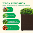 IDZO All Weather Wicker Planter Raised Garden Bed, 24 in Tall Round Rattan Flower Pots, Durable Self-Watering Indoor Outdoor Wicker Planters for Porch Patio Balcony