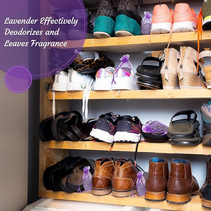 Demissle 160 Pcs French Lavender Sachets Bags Bulk for Drawers and Closets Home Fragrance Dried Flower Lavender Sachets Bridal Shower Favors