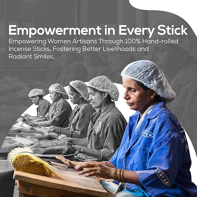 Satya Nagchampa White Sage Incense Sticks, Satya Bng (Bangalore) Insenses 15gmx3 Pack (45 GMS) with Raajsee Incense Holder Bundle, Satya Nagchampa Natural Incense