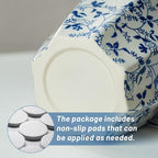 Blue and White Ceramic Vase, 9.5 Inch Vintage Chinoiserie Flower Vase Decorative Antique Vases for Home Decor, Rustic Porcelain Vase Farmhouse Shelf Table Centerpieces Decor