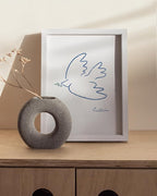 HAUS AND HUES 6x8 White Metal Picture Frame - 6x8 Wall Picture Frame - Features Premium Aluminum, Vertical Hanging, Easel Back for Tabletop, Home, Office (6x8 in, White, Set of 1)