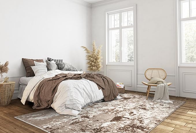 Keen Home Design Area Rugs - 12x15 Non-Shedding, Abstract Rugs for Kitchen, Living Room, Bedroom, Dining Room, Entryway - Size: 12' x 15', Multi