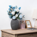 Ceramic Vase, Porcelain Flower Vases, 8 Inch Pottery Bud Vase, Terracotta Vase for Home Decor, Vintage Decorative Farmhouse Vase for Home Decor, Living Room, Shelf Decor, Farmhouse, Table, Lyeec