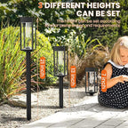 Solar Pathway Lights Outdoor,4 Pack Bright Solar Lights Outdoor,IP65 Waterproof Garden Decor Solar Powered Landscape Lighting for Yard Patio Walkway Driveway Pathway (Cool White)