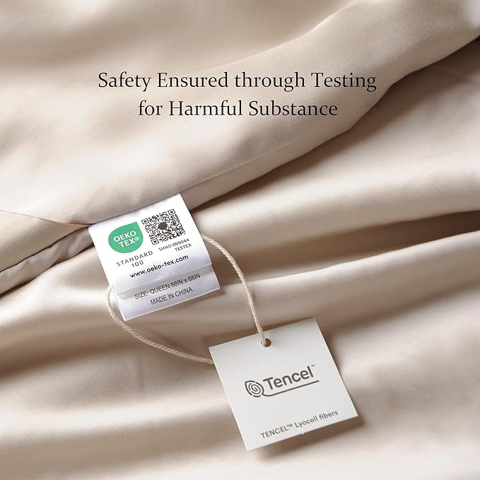 CUDDLE DREAMS Lightweight Silk Filled Comforter for Summer, Detachable Tencel Duvet Cover for Easy Care, Naturally Breathable (Light Pewter, Twin)