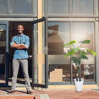 59in Artificial Monstera Deliciosa Trees with Pot, 4.9 Feet Fake Trees for Indoor Outdoor Home, Office Decor