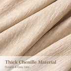 Couch Cover for Dogs Sectional Sofa Covers Washable for 2 Cushion Couch, Chenille Couch Cover Blanket, Sectional Sofa Slipcovers, Multi-Use Furniture Protector for Kids, Pets, 91" X118", Sand