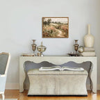 Vintage Framed Wall Art for Living Room – Vintage Wildflower Pictures Oil Paintings Canvas Prints – Country Flower Modern Farmhouse Wall Decor for Bathroom Bedroom Home Office – 8x10in