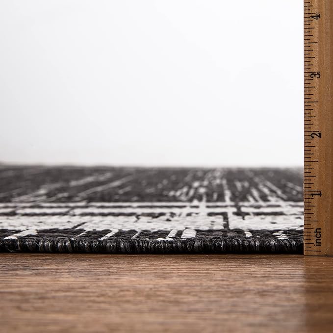 Keen Home Design Outdoor Rug - 8x10 Washable Indoor/Outdoor Rug for Patio, Balcony, Kitchen, Garden, Beach, Deck and Porch. Size: 7'9" x 10'2"