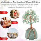 Green Aventurine Crystal Tree with Green Aventurine Stone Base Tree of Life Decor for Bedroom, Birthday Gifts for Women, Sister Gift, Birthday Gifts for Mom, Cute Home Decor Housewarming Present