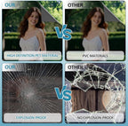 Window Film Transparent Heat Control UV Blocking, 50% VLT Window Tint for Shopfront Glass with Installation Tools, PET Material, Ideal for Stores, Glass Doors and Display Windows, 41.3Inch×78.7Inch