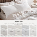 Bedsure Cotton Duvet Cover Full - 100% Cotton Waffle Weave Coconut White Duvet Cover Set, GentleSoft™ and Breathable Bedding Set for All Season, 3 Pieces, 80"x90"