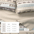 Great Bay Home 2-Piece Reversible Rustic Lodge Bedspread Quilt with 1 Sham. All-Season Quilt Set. (Twin/Twin XL, Yosemite)