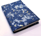 BLBMH A5 Book Covers for Paperbacks Book Cover Fit for 5.5x8.3 inch Adjustable Book Sleeve Cover for A5 Diary Books Fabric Softcover Protector for Notebook - Denim