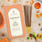 Orange Blossom Incense Sticks, Organic Hand Dipped 100 Sticks with Natural Herbs & Aromatic Ingredients, Burn Time 45 to 60 Minutes, Incense for Positivity, Meditation, Relaxation, Spiritual Gift