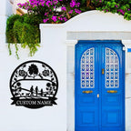 Personalized Family Name Sign, Custom Family Signs Metal Wall Decor, Family Wall Art, Metal Signs Customized, Family Wall Decor for Living Room, Rustic Hanging Decoration Sign, Housewarming Gifts