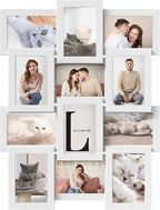 SONGMICS Collage Picture Frames, 4x6 for Wall Decor Set of 12, Multi Family Photo for Gallery Decor, Hanging Display, Assembly Required, Cloud White URPF026W01
