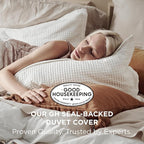 Bedsure Cotton Duvet Cover Twin - 100% Cotton Waffle Weave Coconut White Duvet Cover Twin Size, GentleSoft™ and Breathable Bedding Set for Gifts, 2 Pieces, 68"x90"