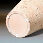 Ceramic Flower Vase, 11 inch Rustic Farmhouse Vase, Pottery Decorative Vases for Home Decor, Living Room, Shelf, Mantle, Entryway, Table Decor, White