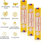 Satya Spiritual Healing Incense Sticks, Satya Bng (Bangalore) Insenses 15gmx3 Pack with Raajsee Incense Holder Bundle, Satya Nagchampa Natural Incense