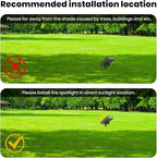 Solar Pathway Lights Outdoor, Dimmable Solar Spot Light IP65 Waterproof, 500LM 3000K Solars Outdoor Lighting for Walkway Landscape Lawn Yard