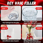 Black Red Vase Filler | 150PCS Pearls Bead for Centerpieces Vases | 8/14/20 mm No Hole Beads, Fake Pearls for Wedding Birthday Theme Party Table Centerpieces Decor