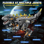 5 in1 RC Robot Building Kit, 935 PCS App & Remote Control Robotics Kit, STEM Robot Dinosaur Monster Building Toys for Kids Age 6 7 8 9 10 11 12+, Educational Learn Toys Gift for Boys & Girls