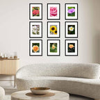 12 Packs 9x12 Picture Frames, Display 6x8 with Mat or 9x12 Without Mat, Gallery Wall Frame Set, 9 by 12 Frames Bulk Set of 12 Collage Wall Decor Photo Frames Set for Wall and Tabletop, Black