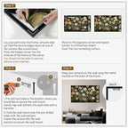 SIGNWIN 30"x60" Extra Large Framed Wall Art Whimsical Dandelion Field in Yellow and Green, Playful Botanical Print for Home Living Room Bedroom Decor (Frame Assembly Required)