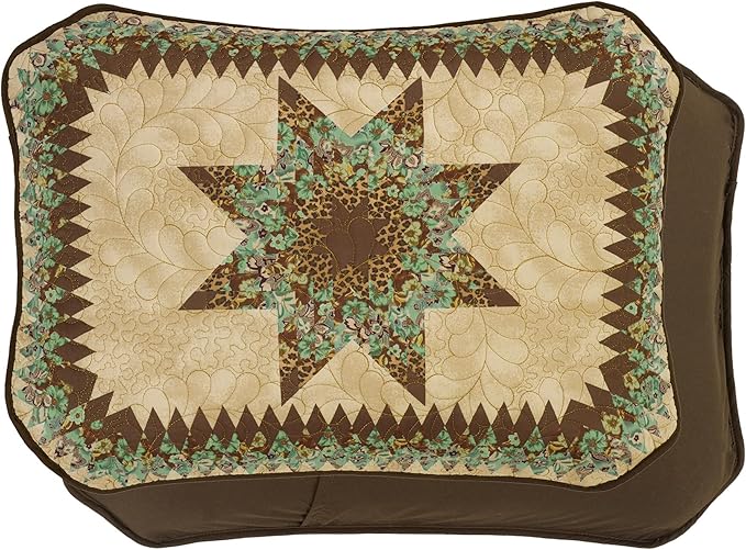 Donna Sharp Contemporary Polyester Quilt Set - Sea Breeze Star - 3-Piece Queen Size Quilt Set, Includes Quilt, and Two Standard Pillow Shams Perfect for Coastal and Souhtwest Decor