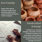 Emissary Round Stoneware Planter (Parent SKU 12012) (Green, 10" D x 10" H)