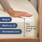 Twin Sheets Set 4 Piece - Includes 2 Pillowcases - Bed Sheets Twin Size - Soft Hotel Luxury Bedding - Cooling, Comfy, Cozy & Breathable - 1 Flat & 1 Fitted & 2 Pillowcases w/ Deep Pockets - Off White