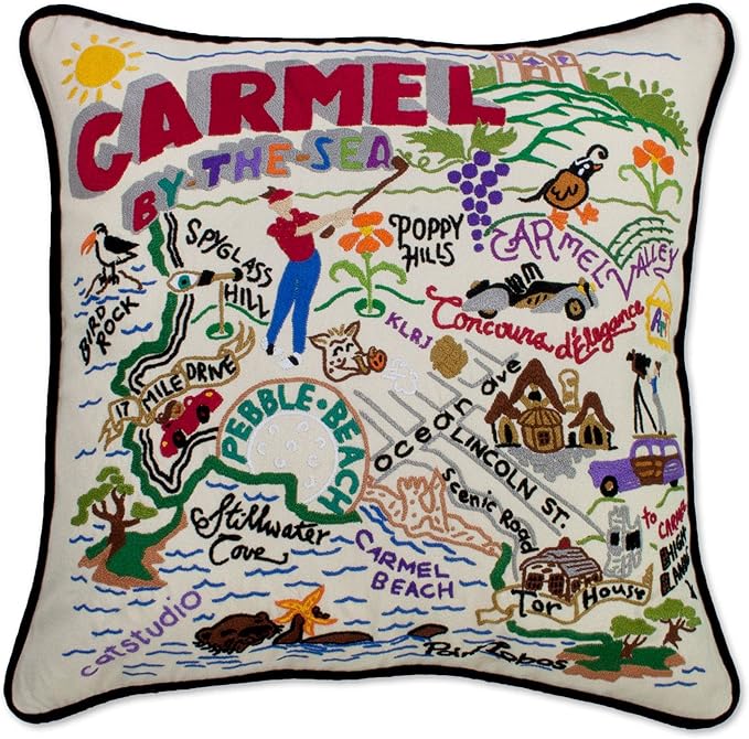 Catstudio Carmel Embroidered Decorative Throw Pillow