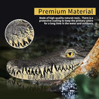 Floating Alligator Head,Alligator Head Decoy for Pool,Resin Crocodile Head for Swimming Pool and Pond,Deterrent Ducks,Predator,Heron etc,Outdoor Statues,Garden Home Decor Art