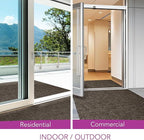 iCustomRug Hallway Runner Rug – 3x16ft Brown, Indoor/Outdoor, Non-Slip Rubber Backing, Low-Profile All-Weather Carpet, Non-Shedding & Easy Care, Entryway Mat Ideal for High Traffic Areas