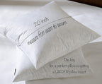20x20 Decorative Throw Pillow Inserts-Down Feather Pillow Inserts-Square-Cotton Fabric-Set of 2-White.