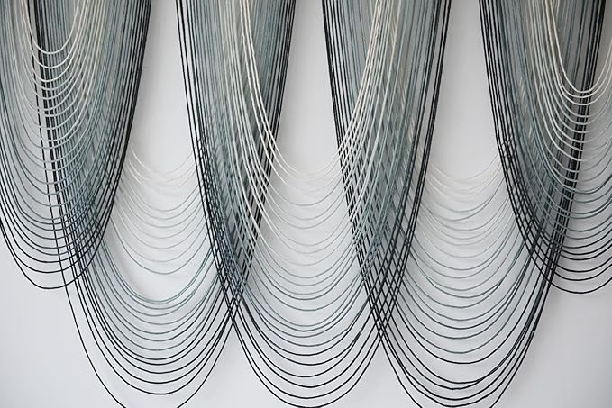 IOWER Large Macrame Wall Hanging Dip-Dyed Macrame Wall Decor Boho Wall Decor Craftsmanship Fiber Art 57" W x 41" L