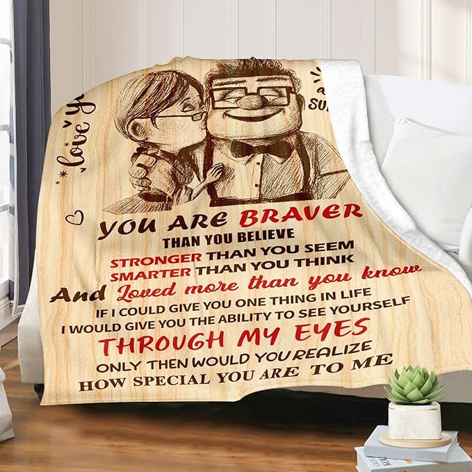 Birthday Gifts for Husband from Wife - Anniversary Wedding Gifts for Men - Romantic Love Present for Him - Christmas Fathers Valentines Day Birthday Gift Ideas for Husband - to My Man Blanket 60"x80"