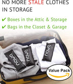 bmbu Charcoal Shoe Deodorizers - Activated Natural Bamboo Air Purifying Bag Insert for Sneakers Oder Eliminator Mini Bags -Absorber/Freshener for Gym Bag,Drawer,Closet,Car,Home, Cat Litter